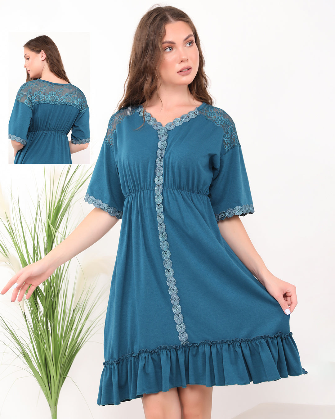 Flora Cotton Nightshirt