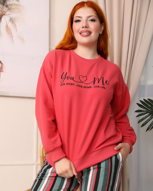 "You ♡ Me" Melton Pajama