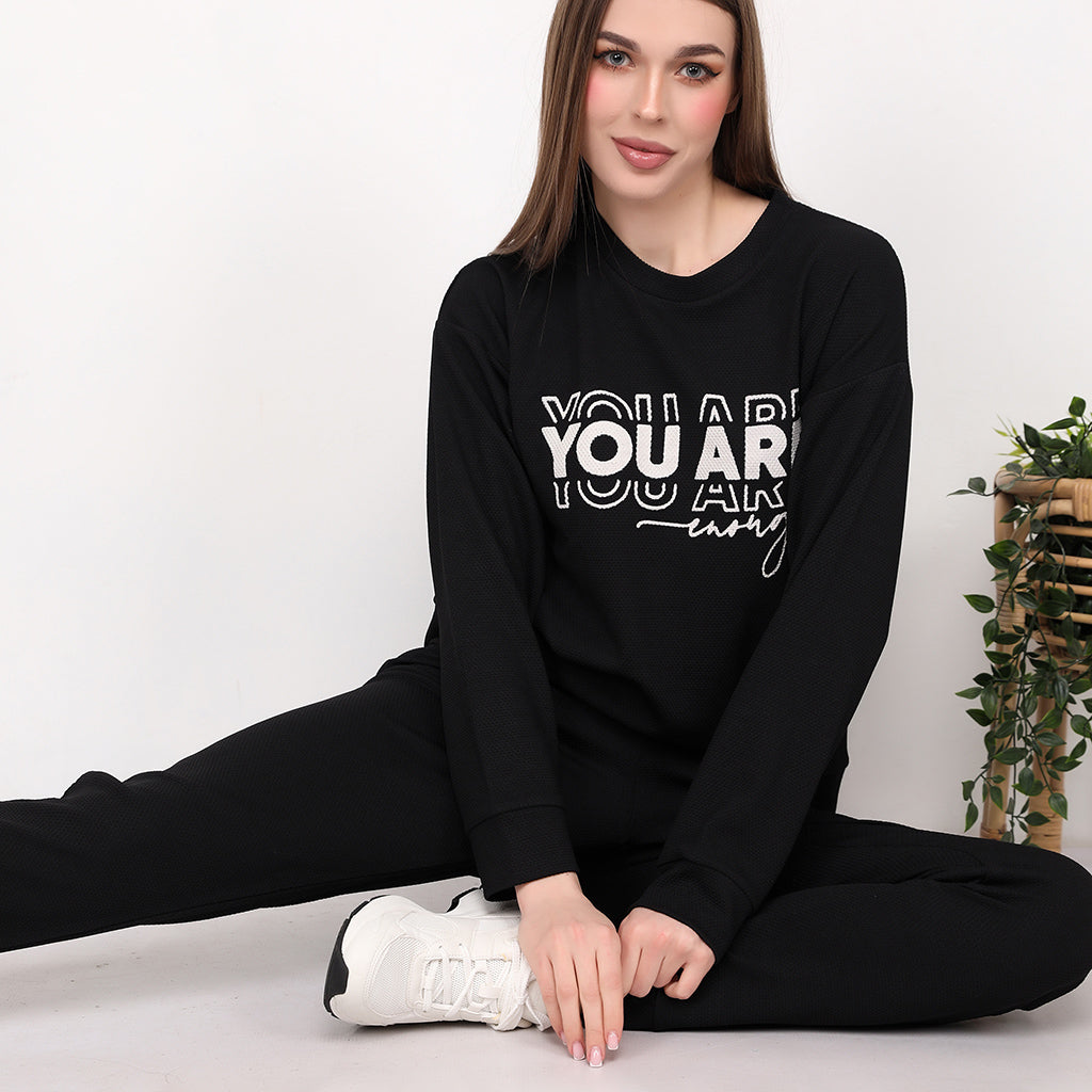 Jacquard Pajama You Are Enough
