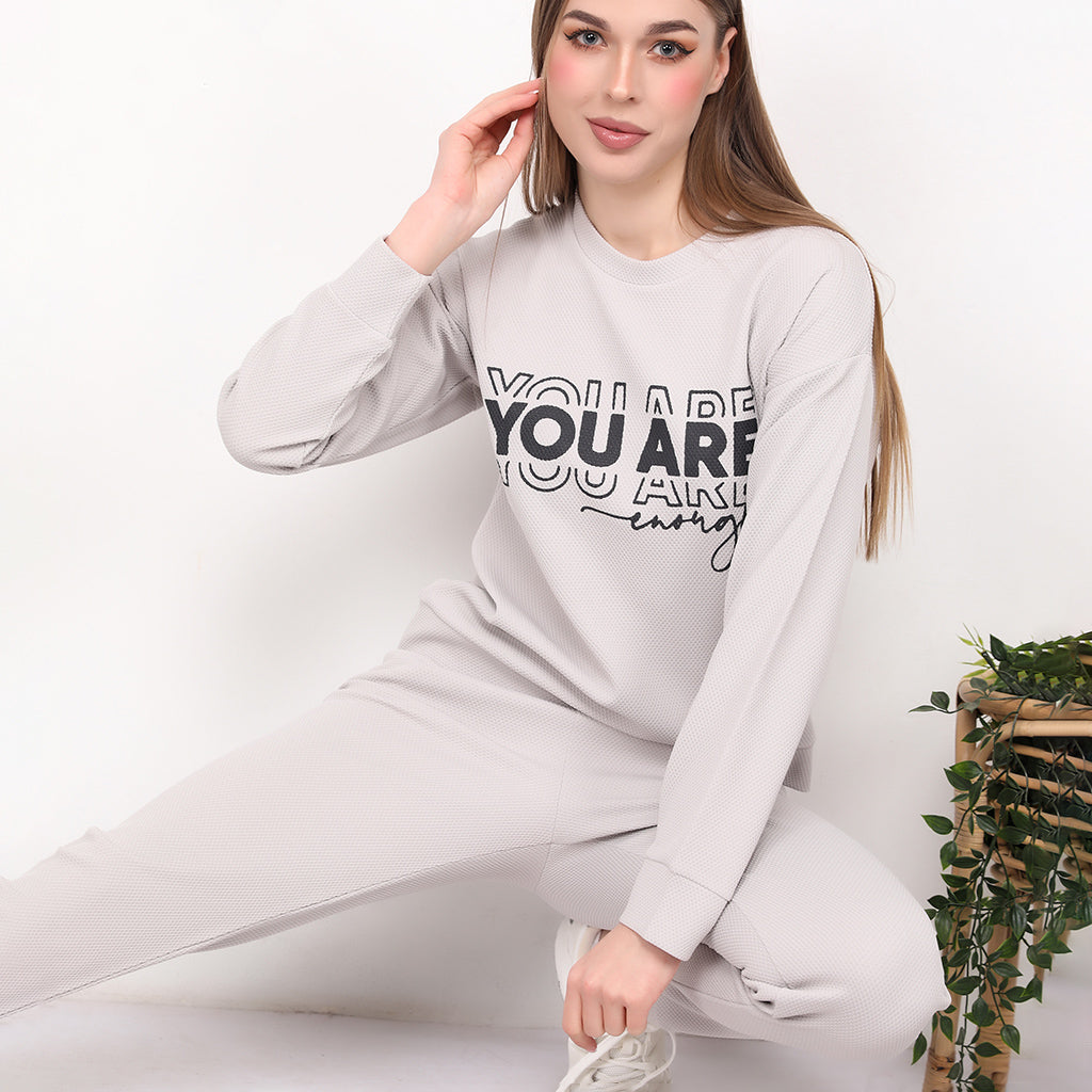 Jacquard Pajama You Are Enough