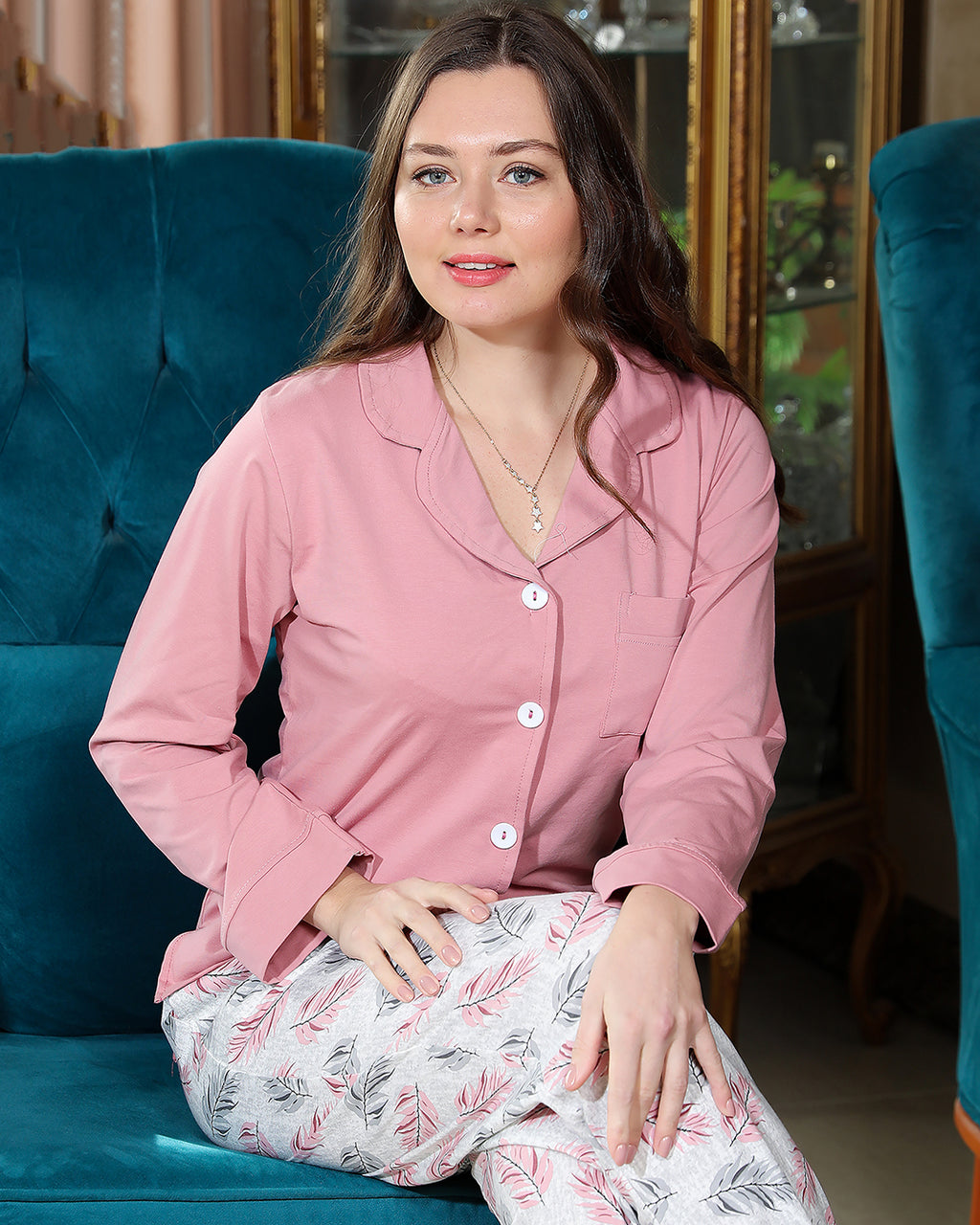 Classic Feather Cotton Pajamas