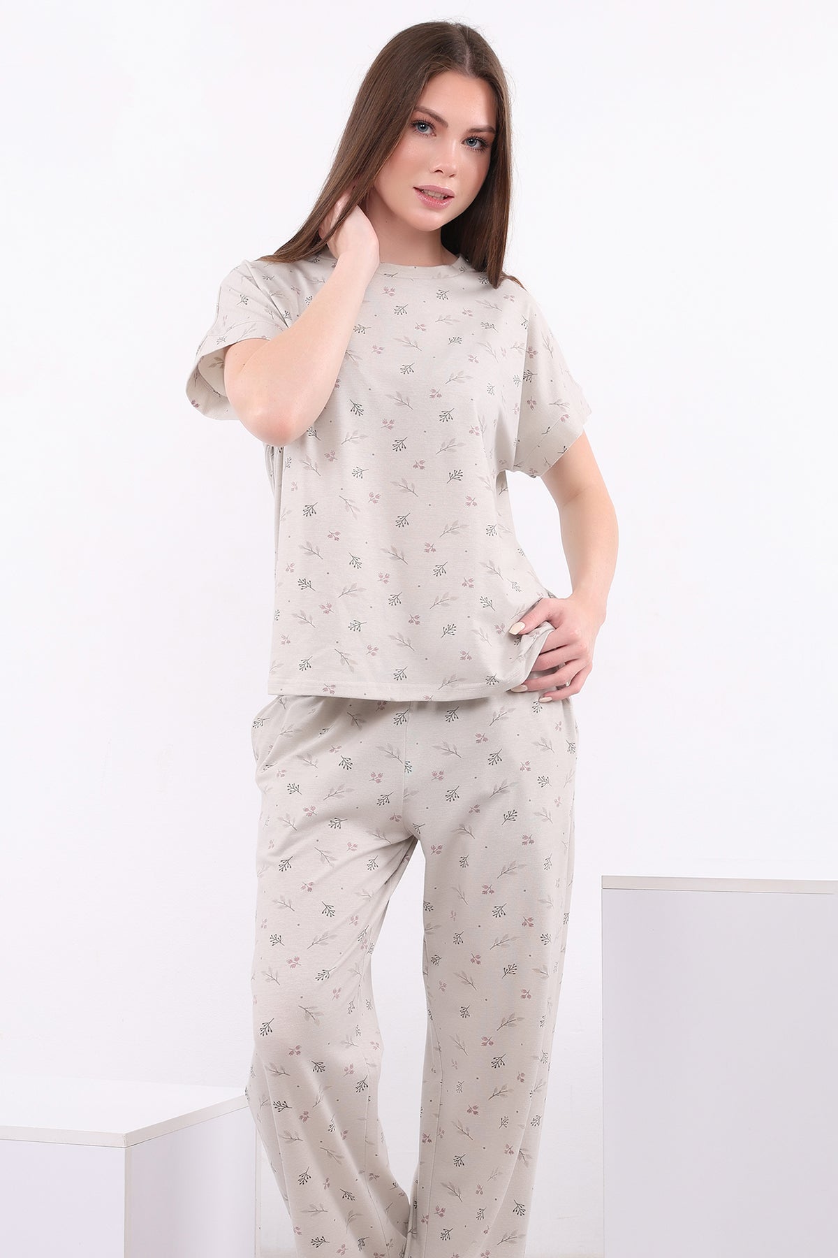 Delicate Print Cotton Pajama