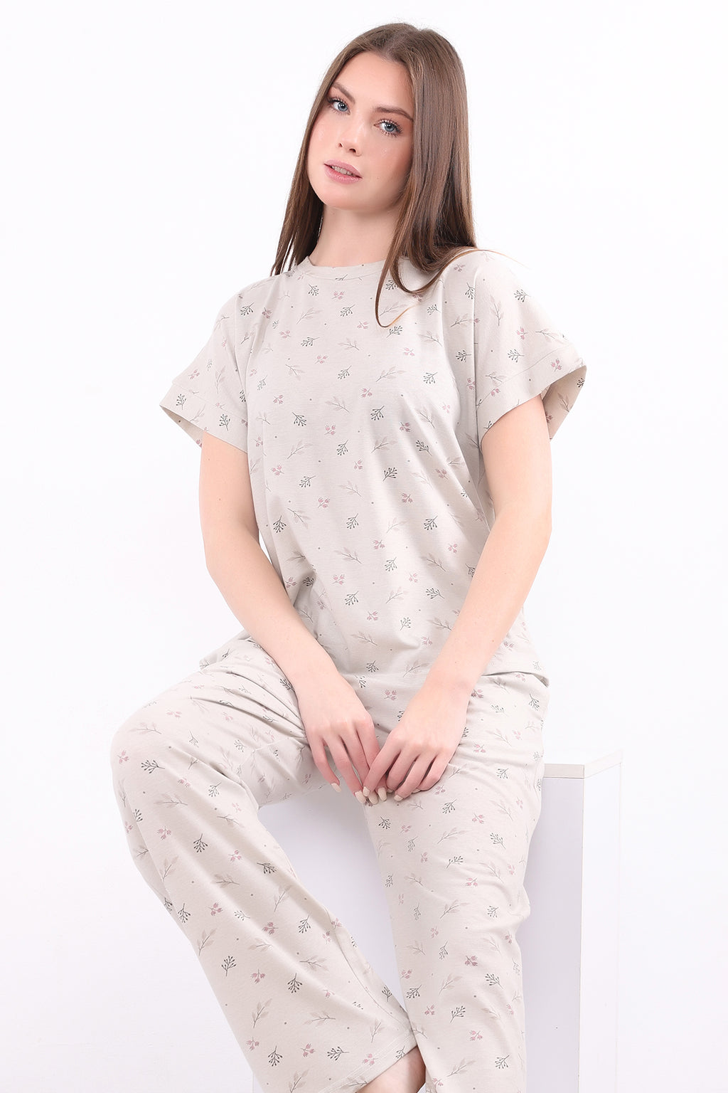 Delicate Print Cotton Pajama