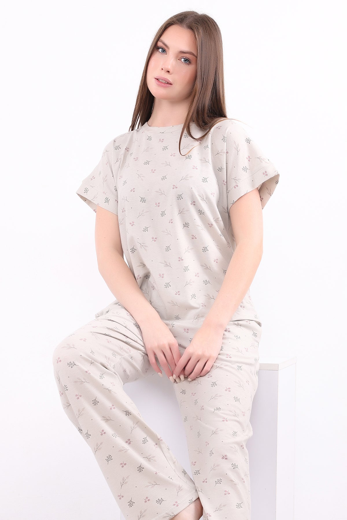 Delicate Print Cotton Pajama