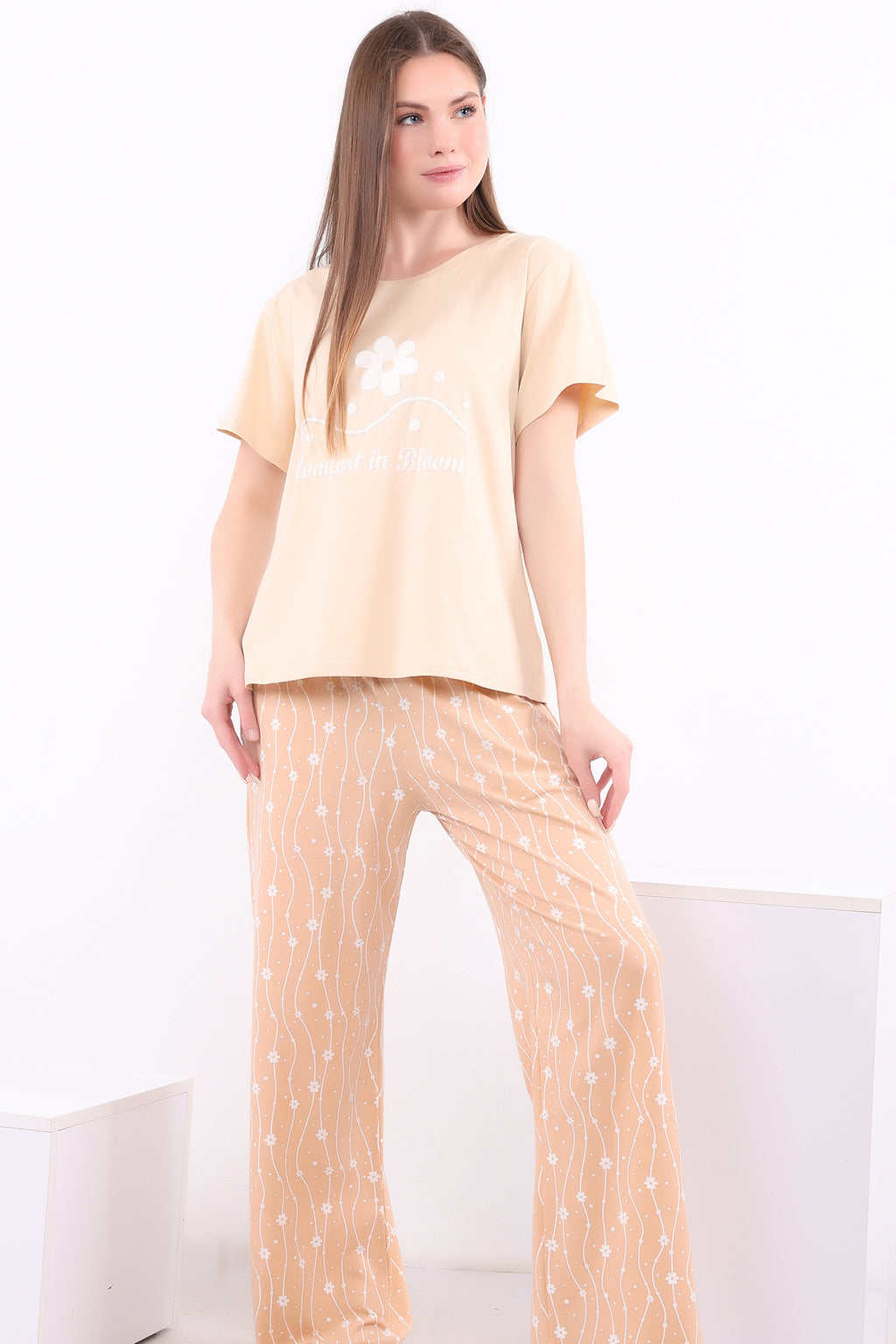 Comfort in Bloom Cotton Pajama