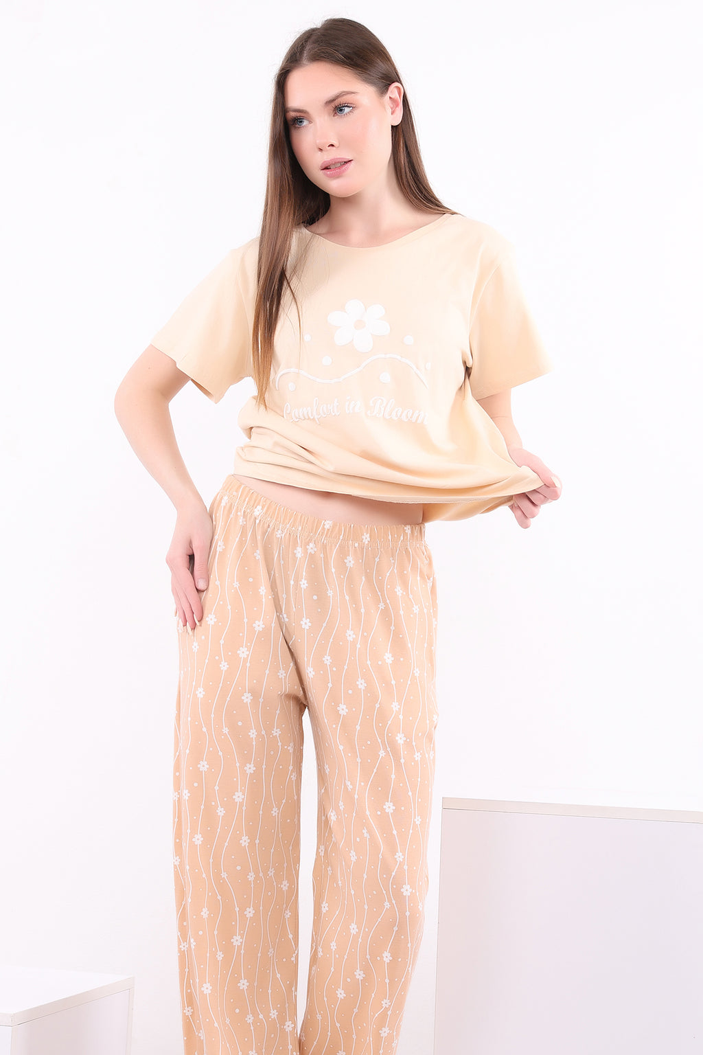 Comfort in Bloom Cotton Pajama