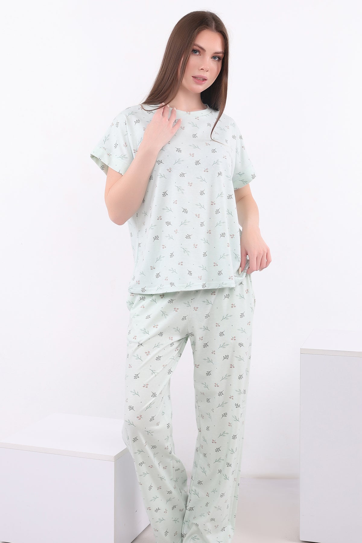 Delicate Print Cotton Pajama