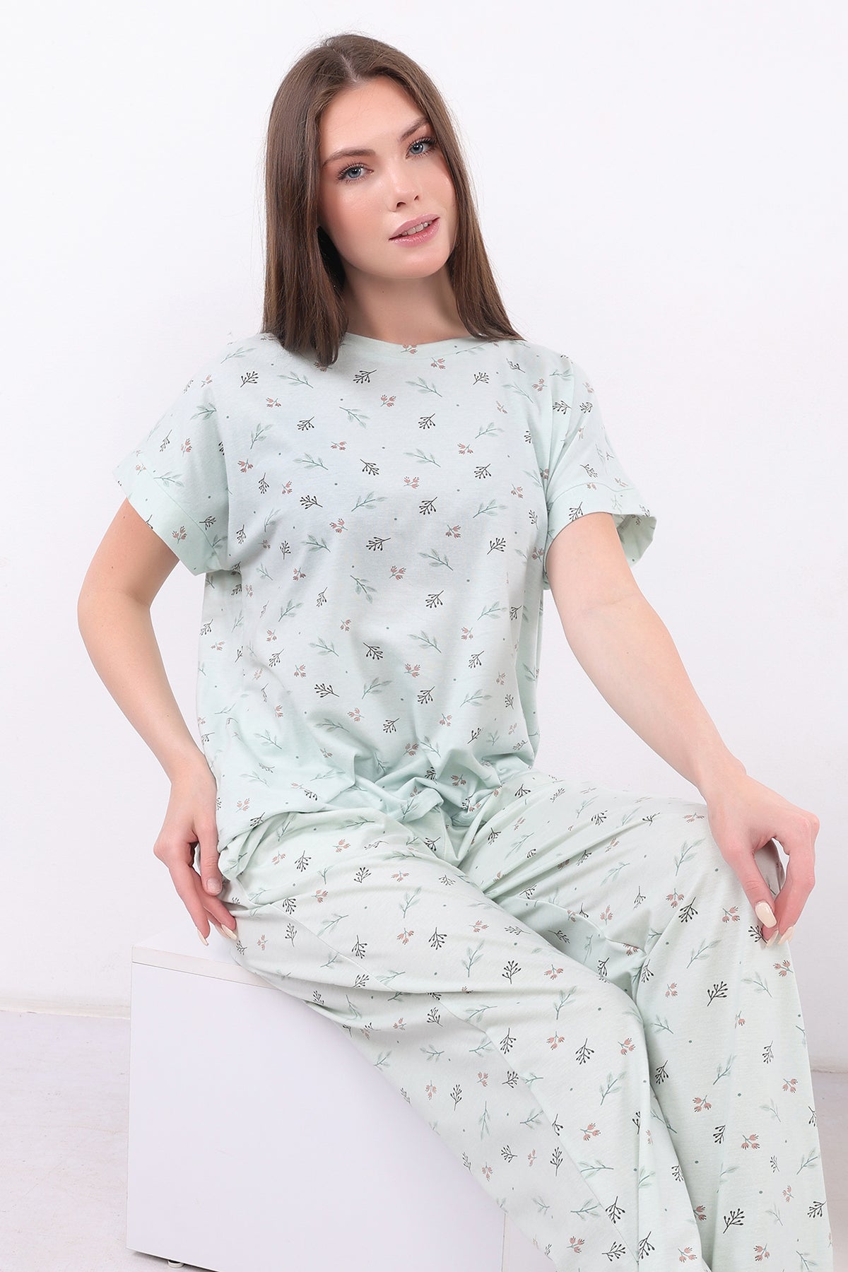 Delicate Print Cotton Pajama