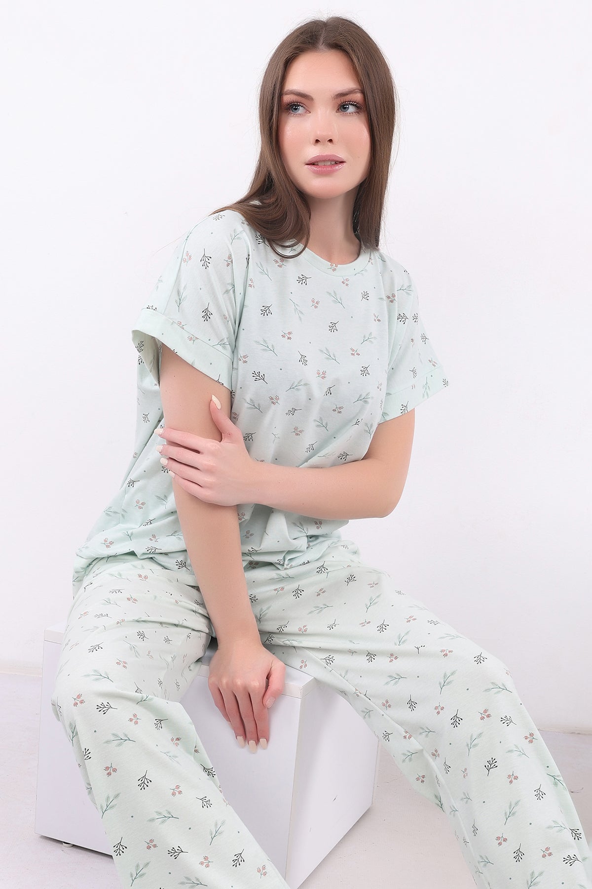 Delicate Print Cotton Pajama