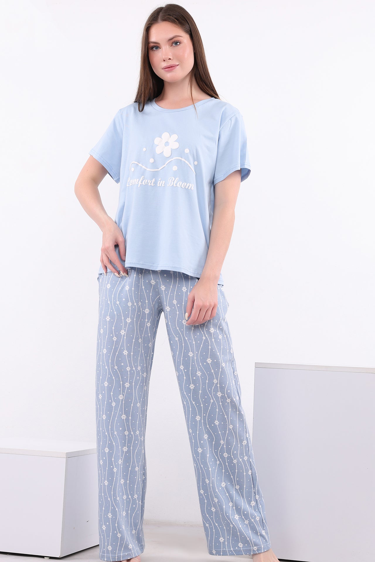 Comfort in Bloom Cotton Pajama