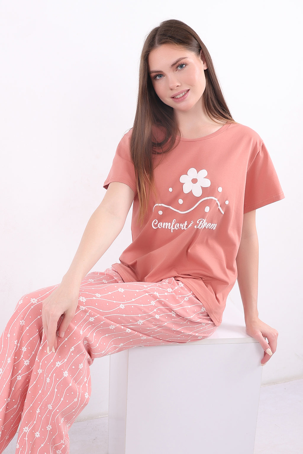 Comfort in Bloom Cotton Pajama