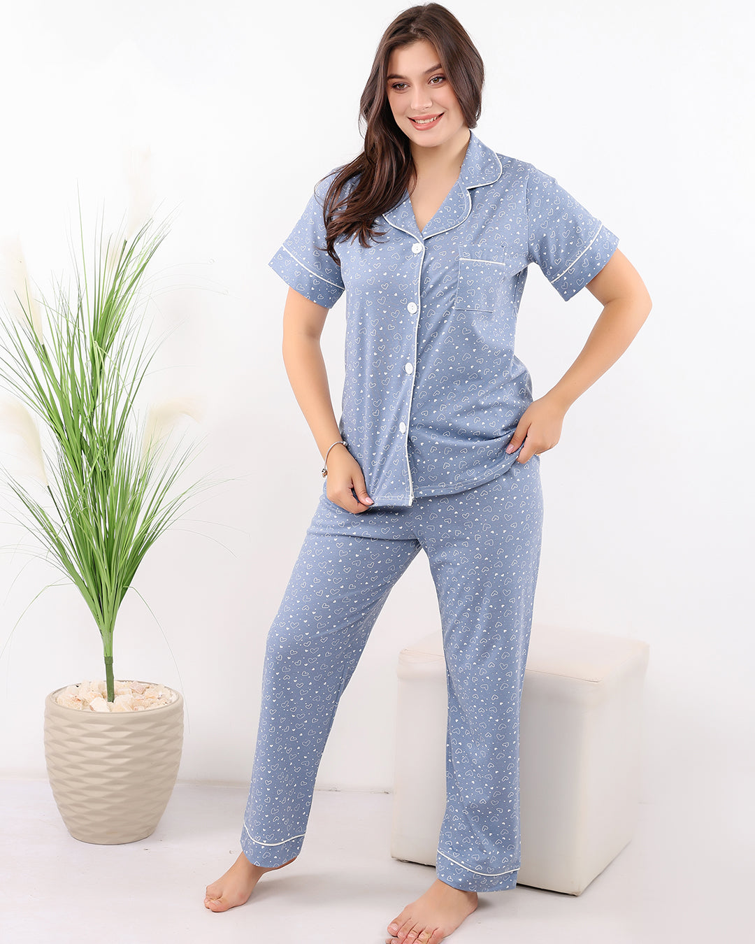 Classic Cotton Hearts Pajama