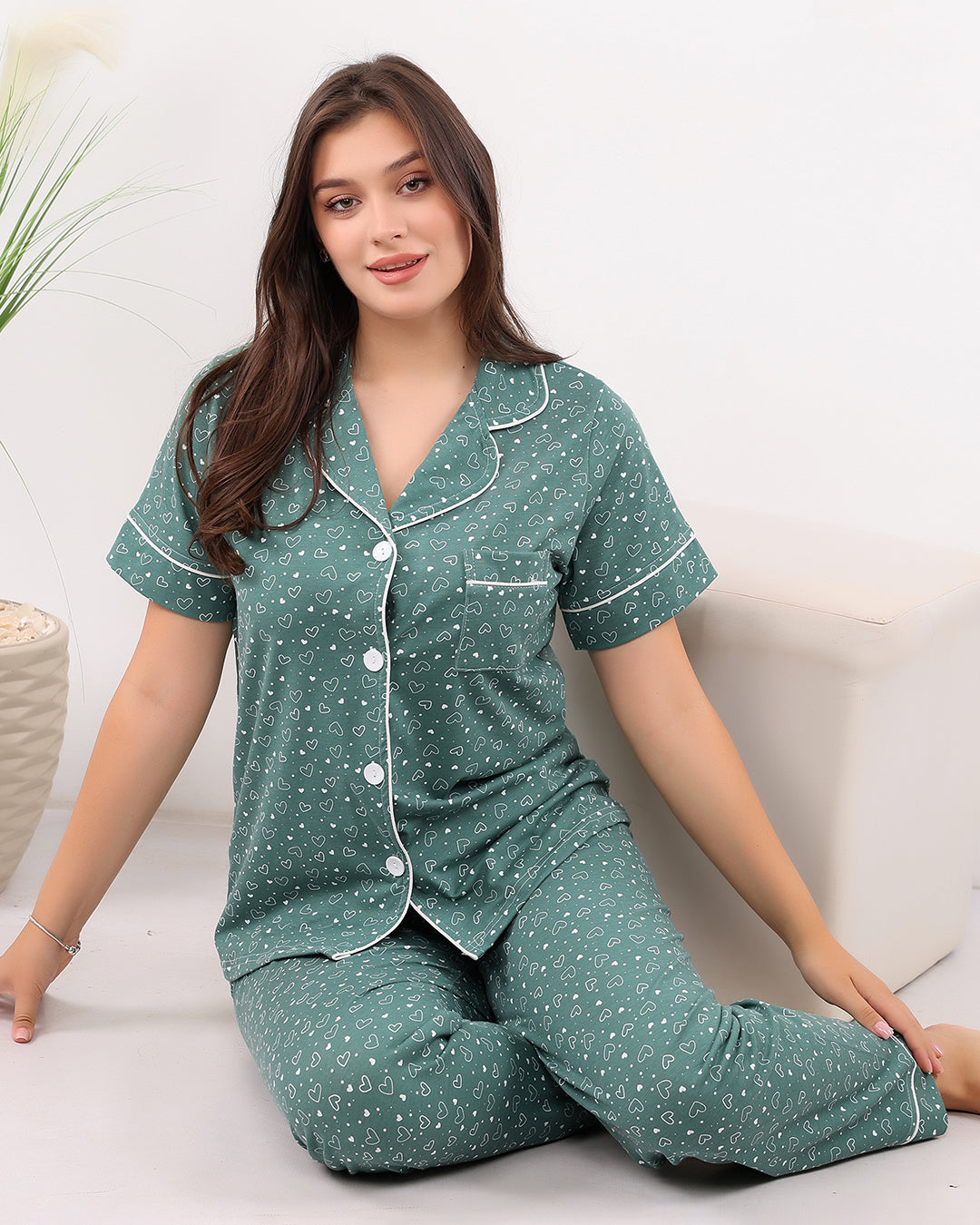 Classic Cotton Hearts Pajama