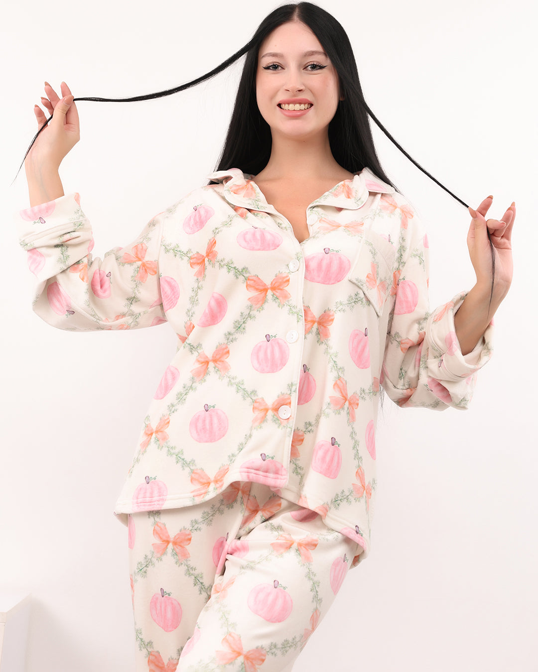 Pink Pumpkin Velvet Pajama