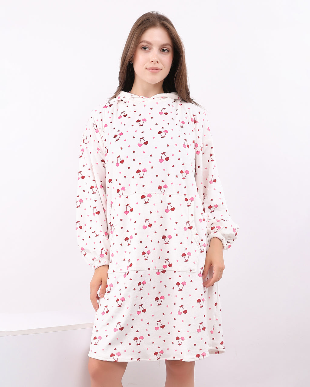 Cherry Whisper Velvet Hoodie