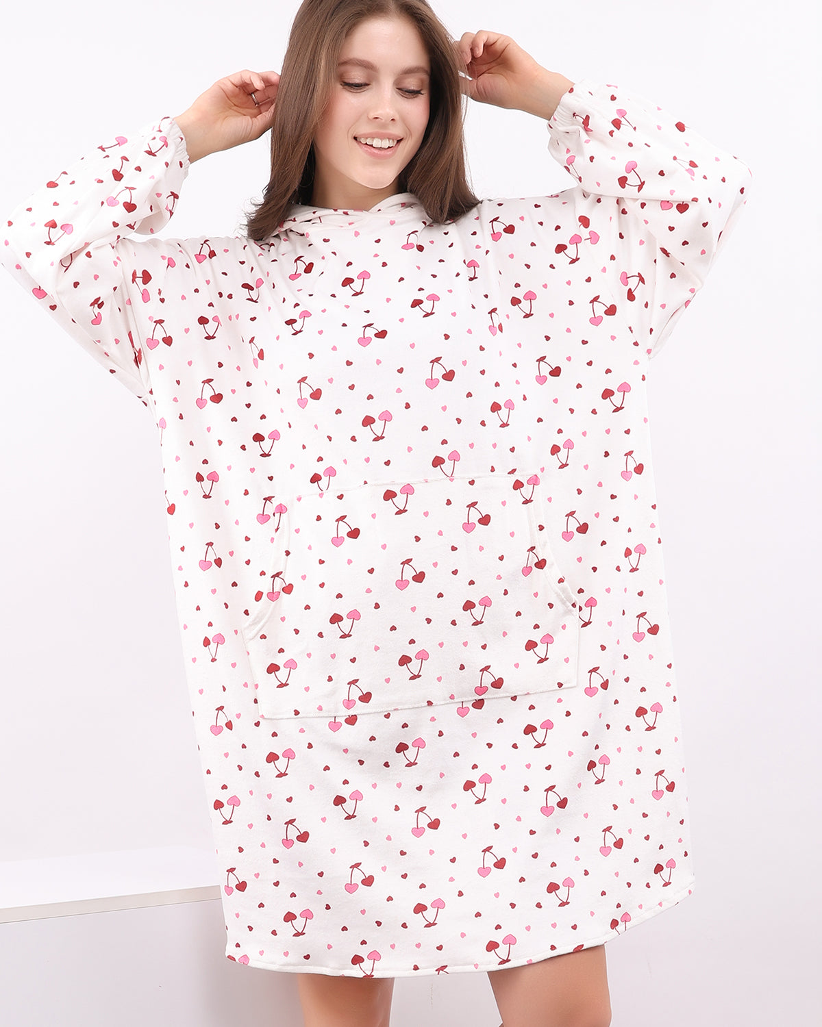 Cherry Whisper Velvet Hoodie