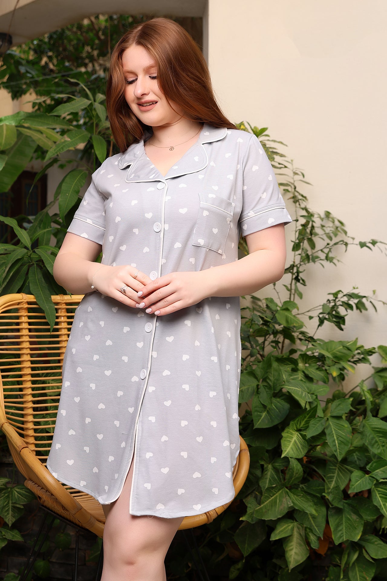 Cotton Hearts Nightshirt