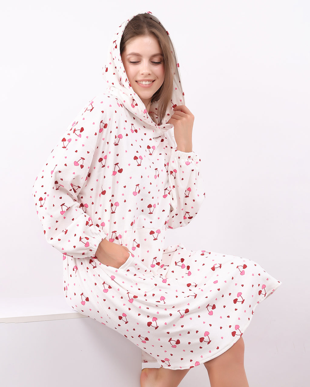 Cherry Whisper Velvet Hoodie