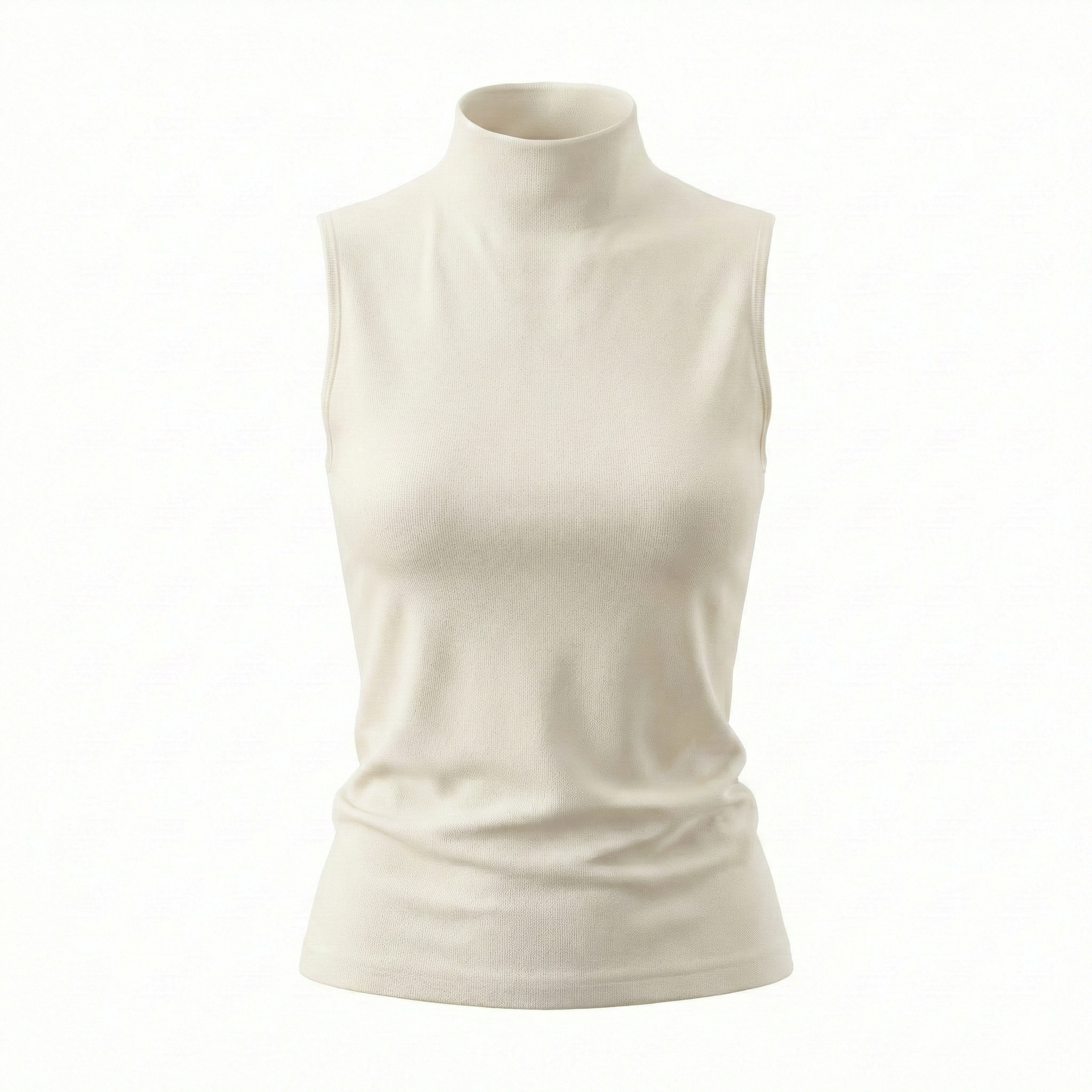 High Neck Cut Top