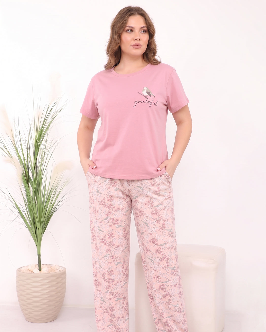 Grateful Cotton Pajama Plus Size