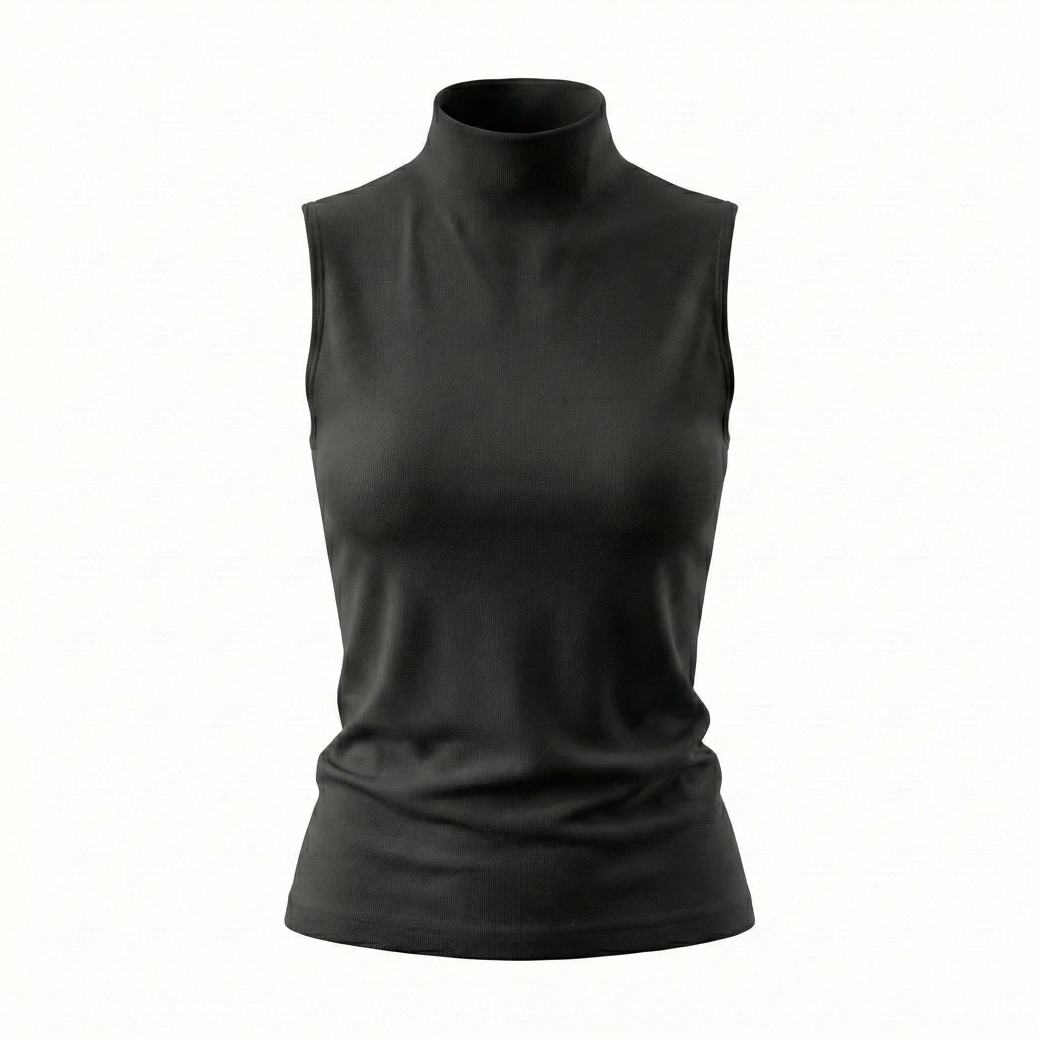 High Neck Cut Top
