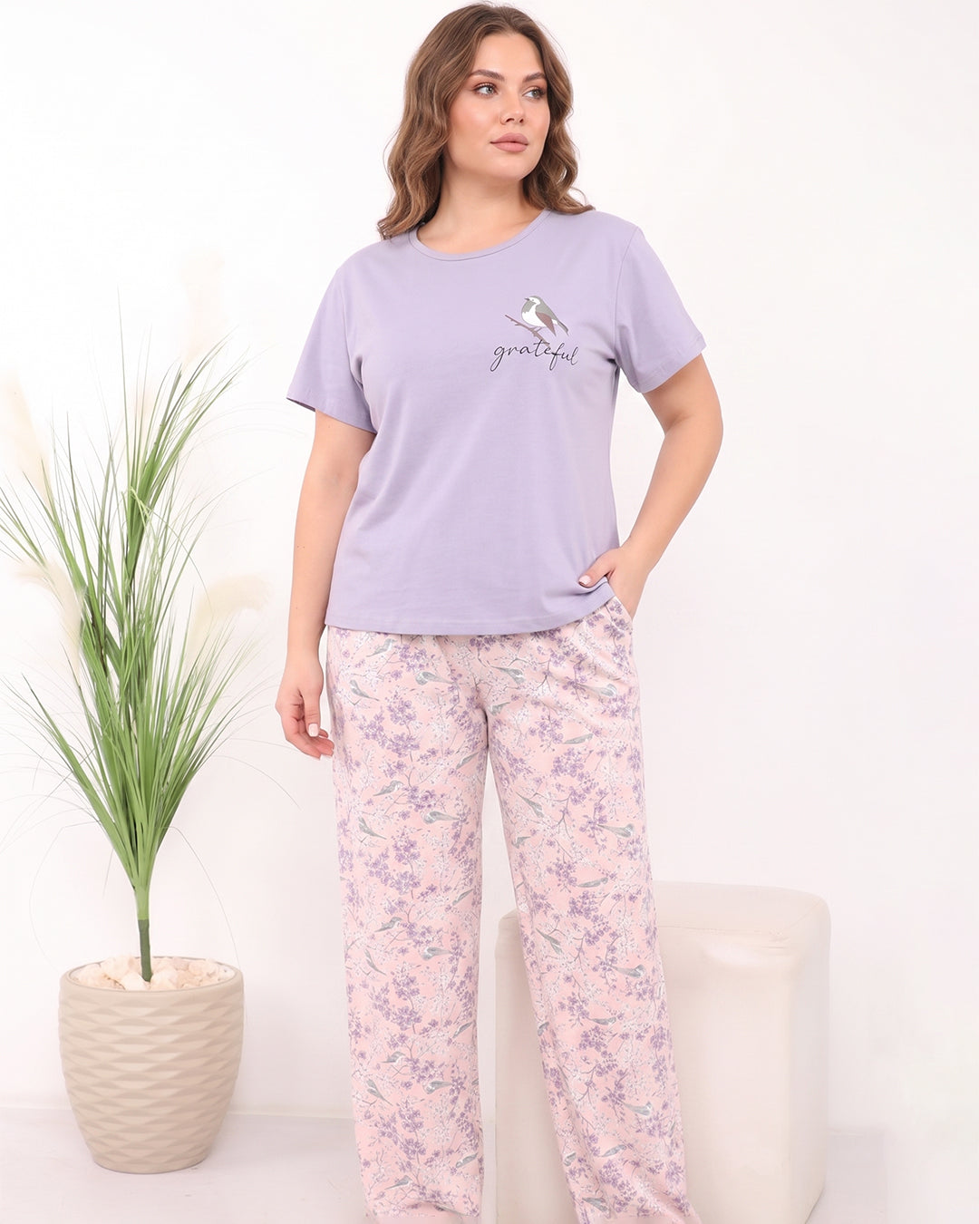 Grateful Cotton Pajama Plus Size