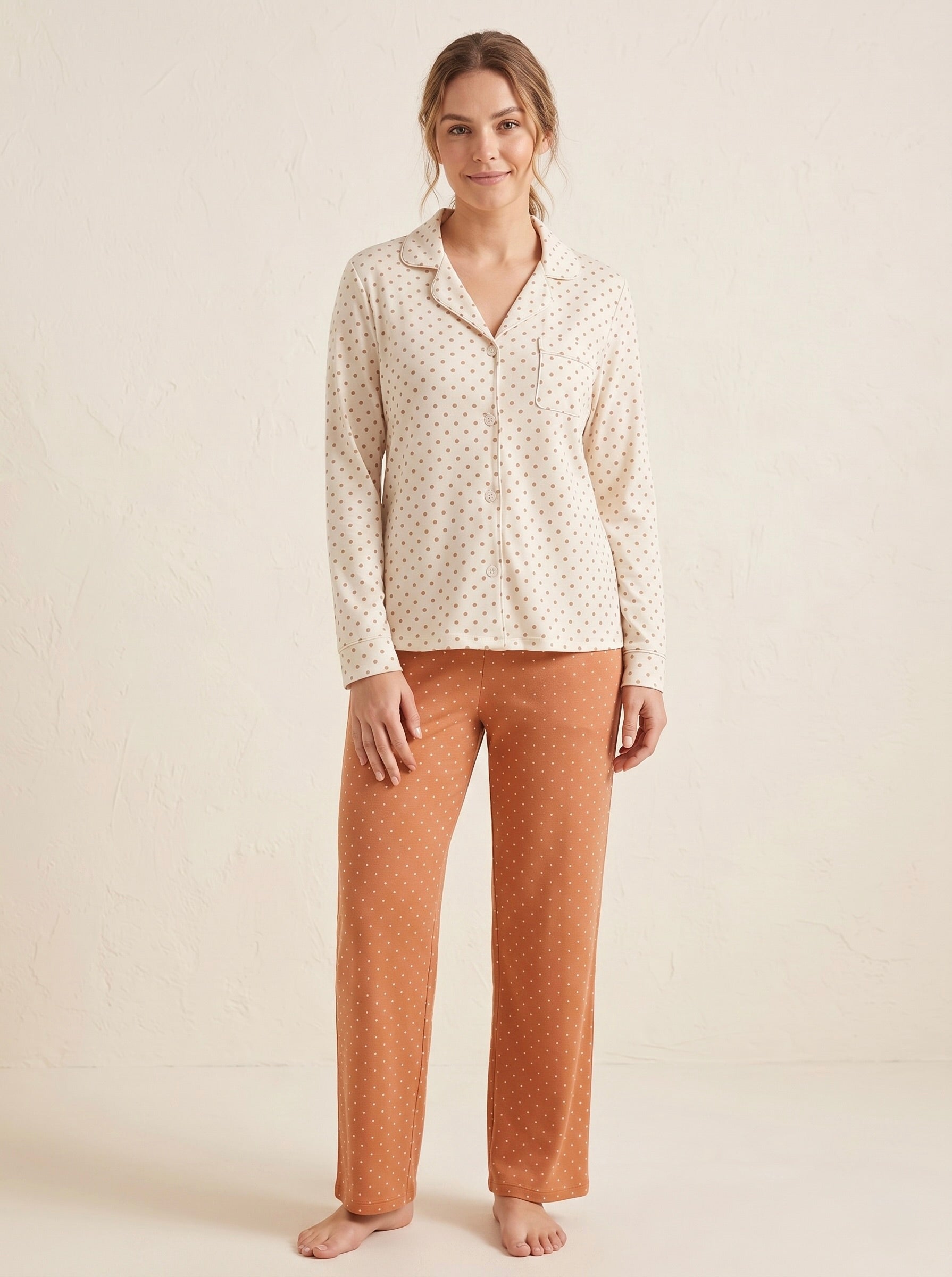Classic Polka Dot Cotton Pajama