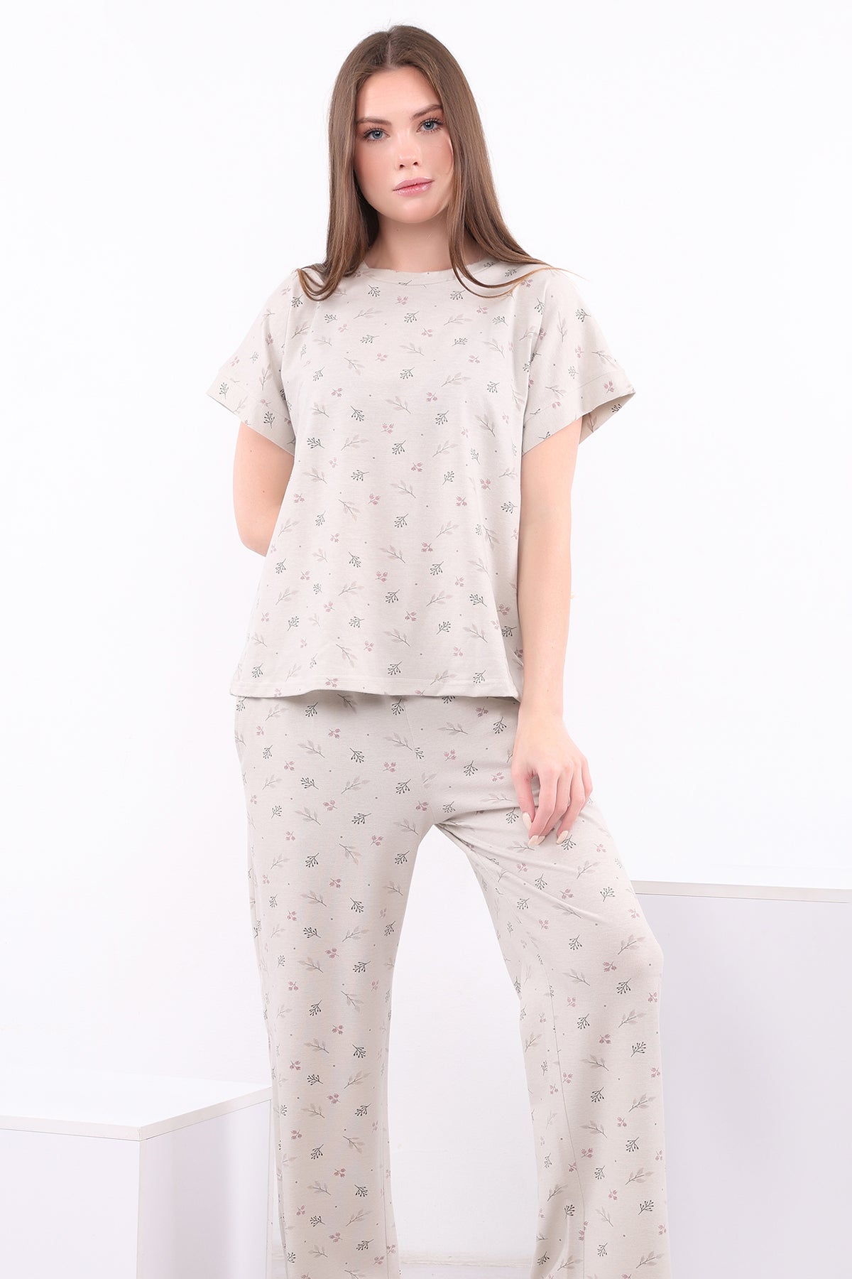 Delicate Print Cotton Pajama