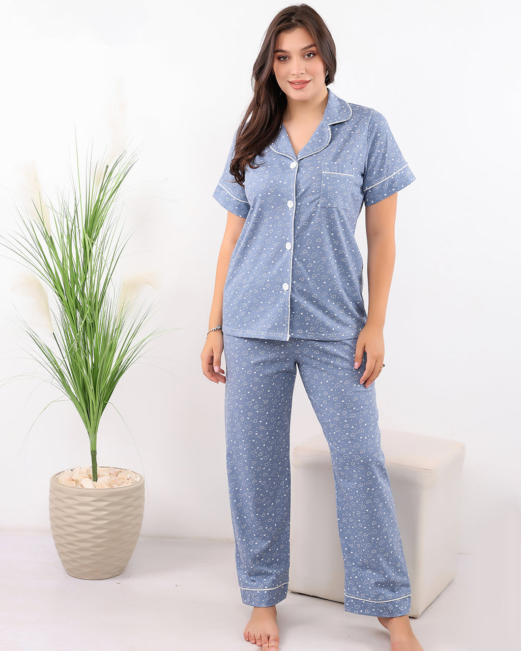 Classic Cotton Hearts Pajama