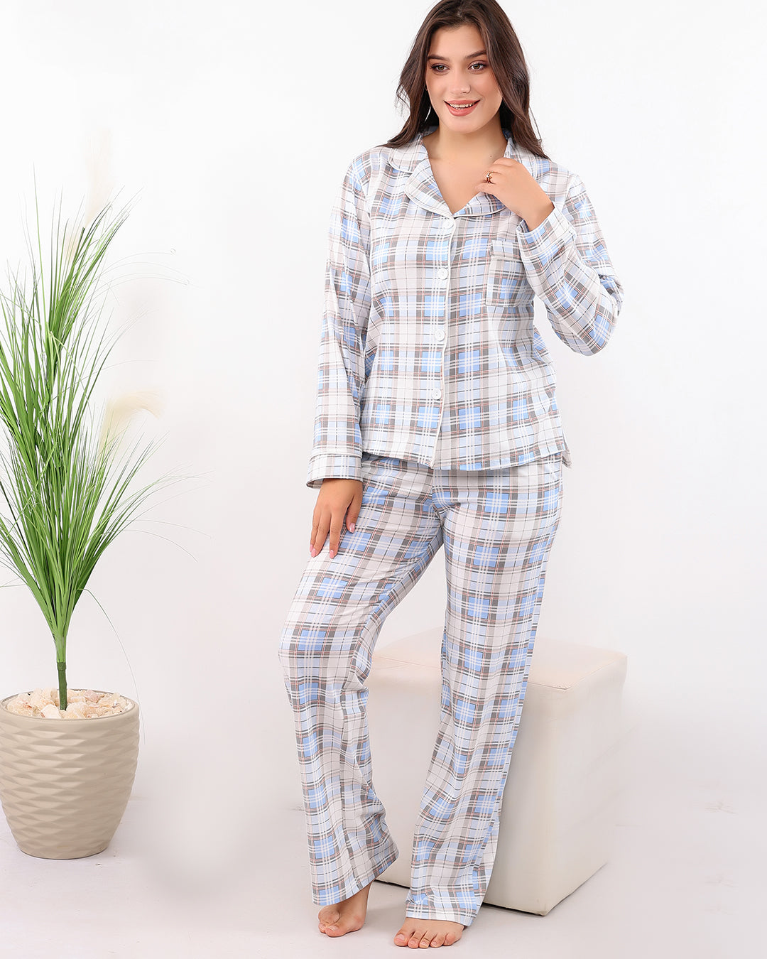 Classic Plaid Cotton Pajama