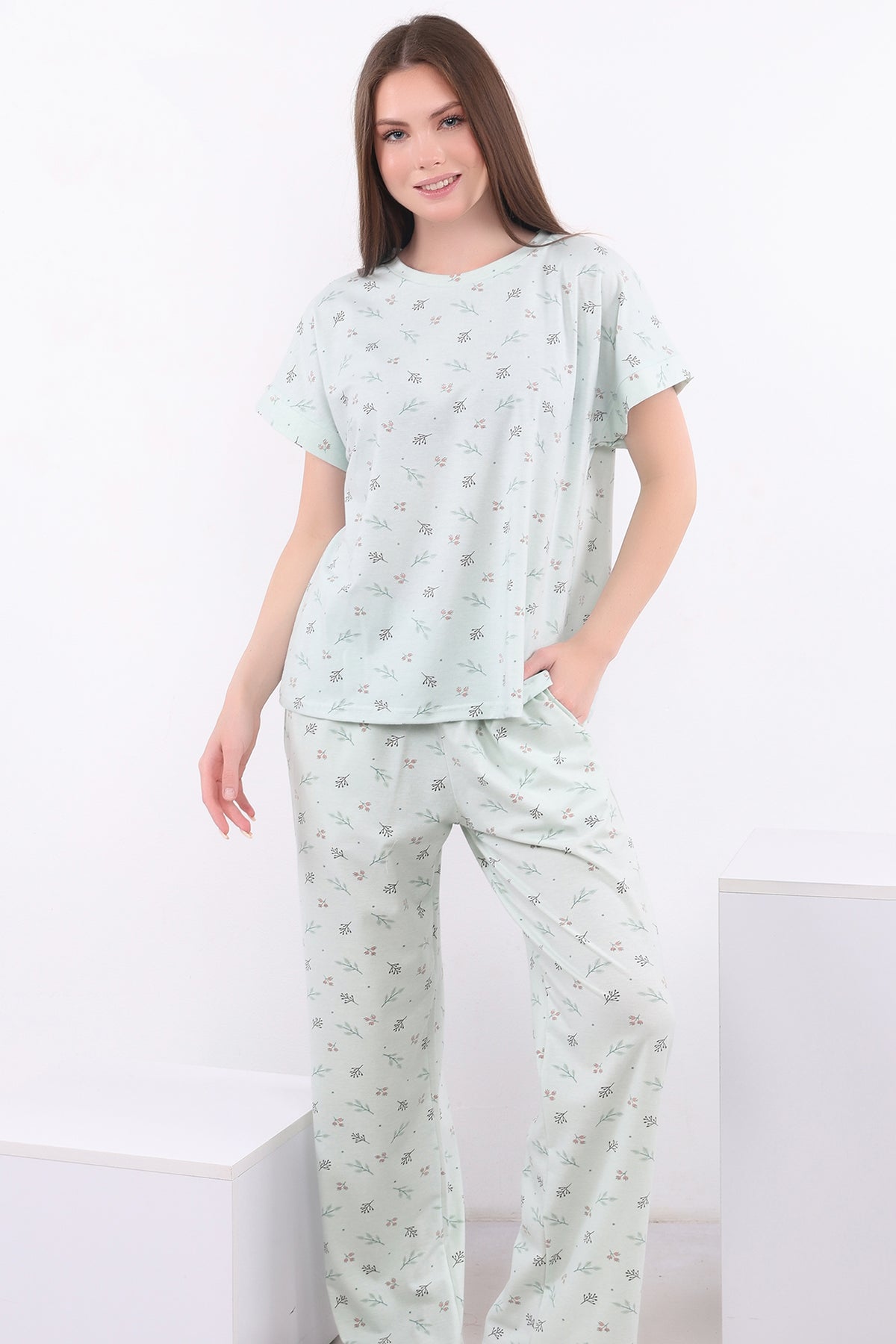 Delicate Print Cotton Pajama