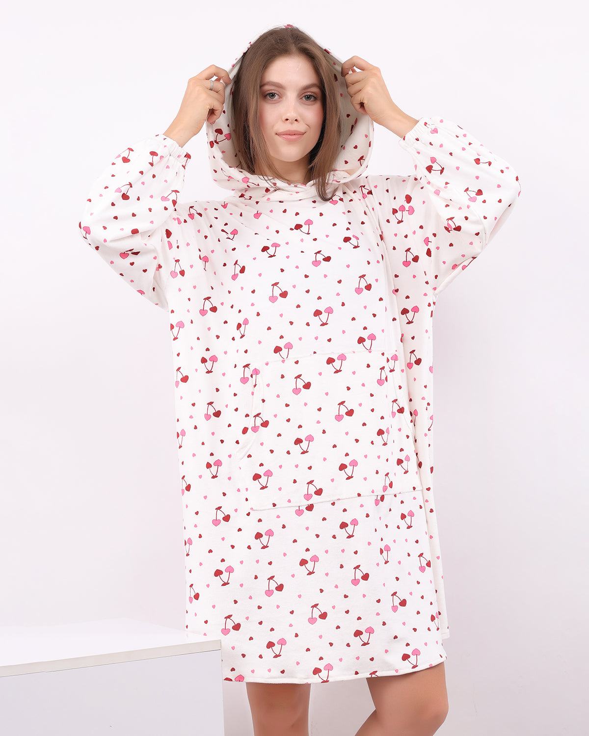 Cherry Whisper Velvet Hoodie