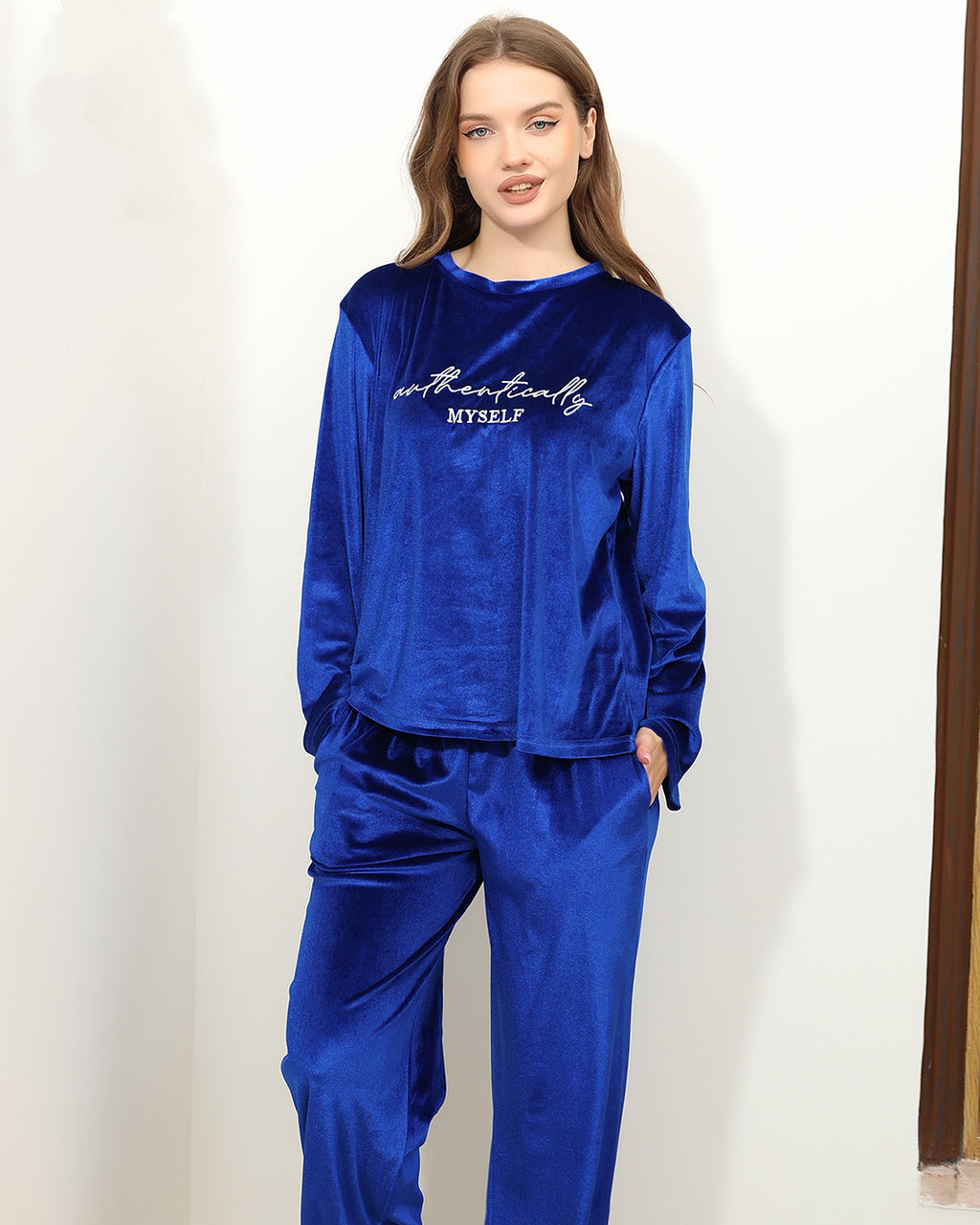 "Authentically Myself" Light Velvet Pajama