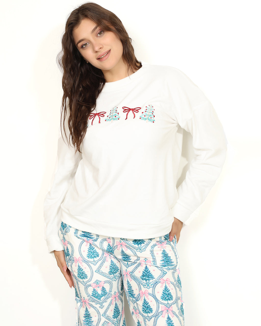Christmas Tree Velvet Pajama