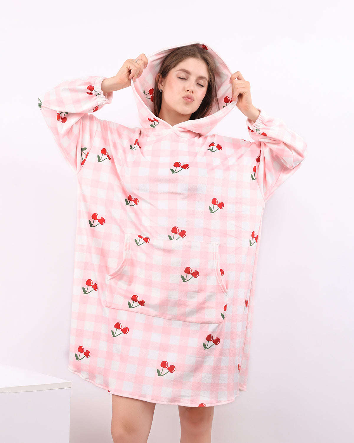 Sweet Cherry Velvet Hoodie