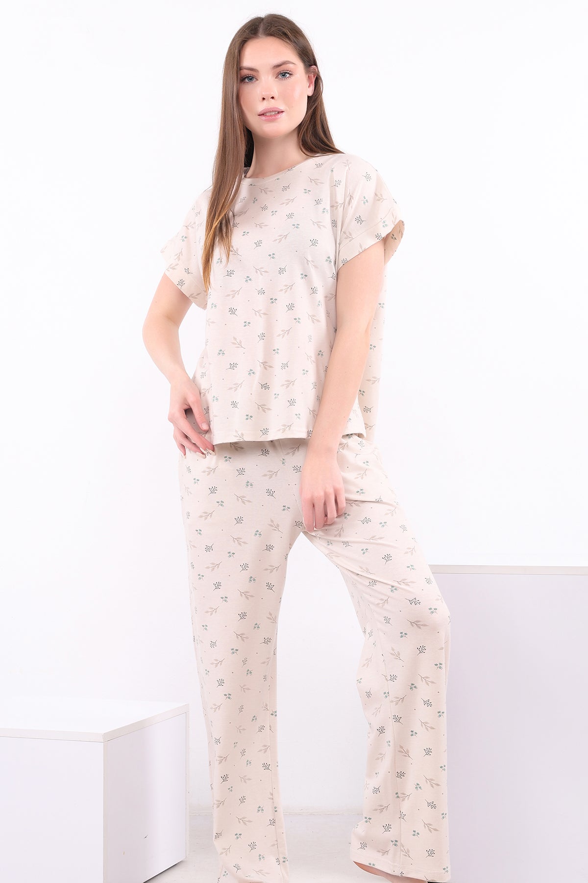 Delicate Print Cotton Pajama