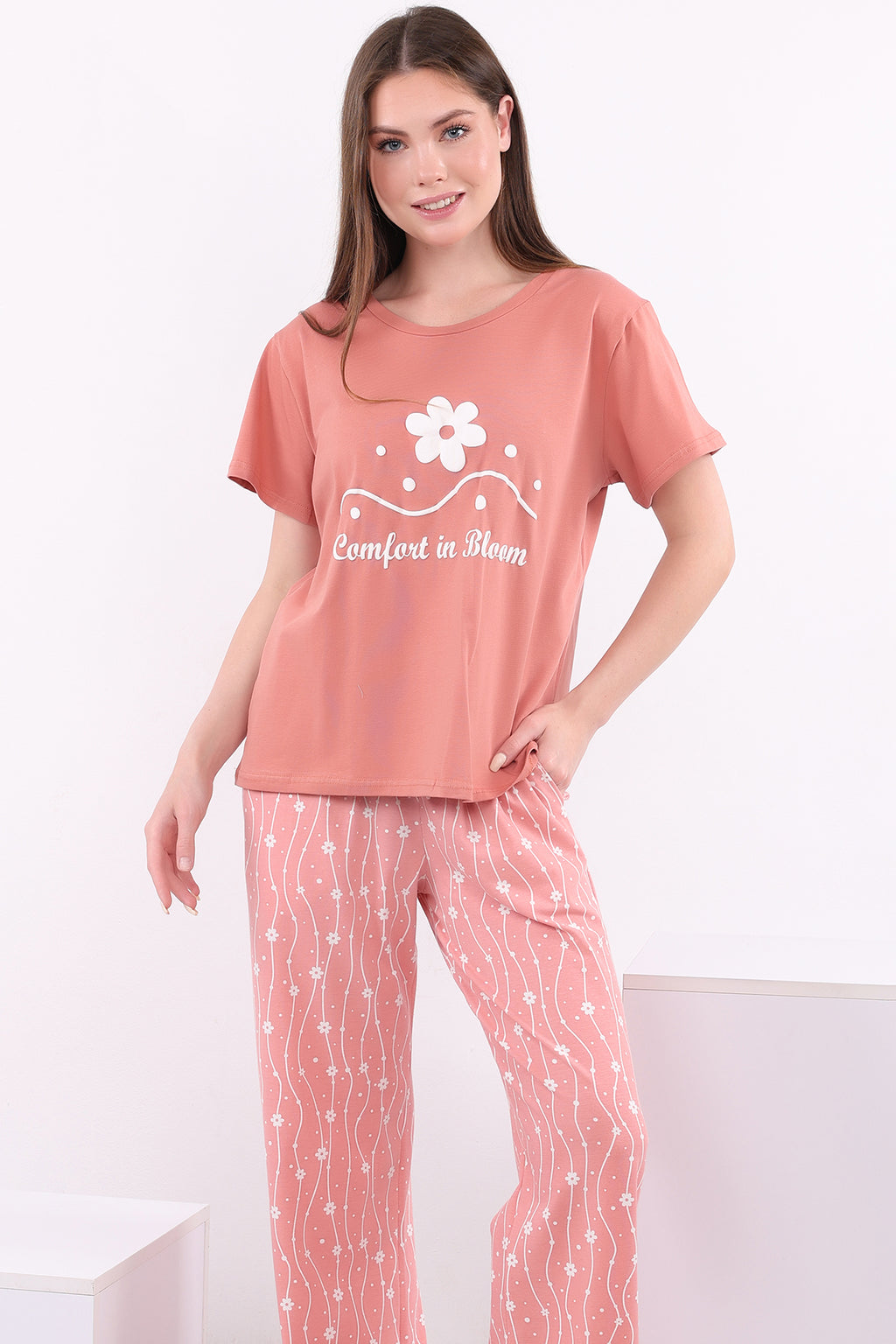 Comfort in Bloom Cotton Pajama