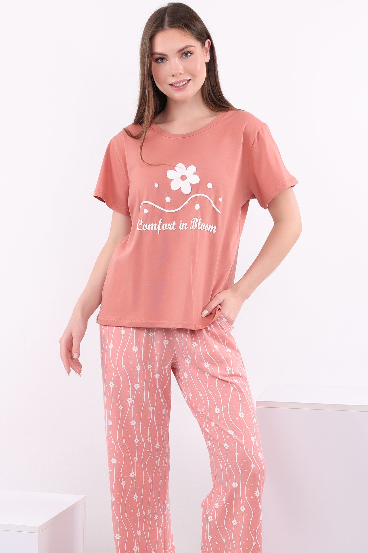 Comfort in Bloom Cotton Pajama